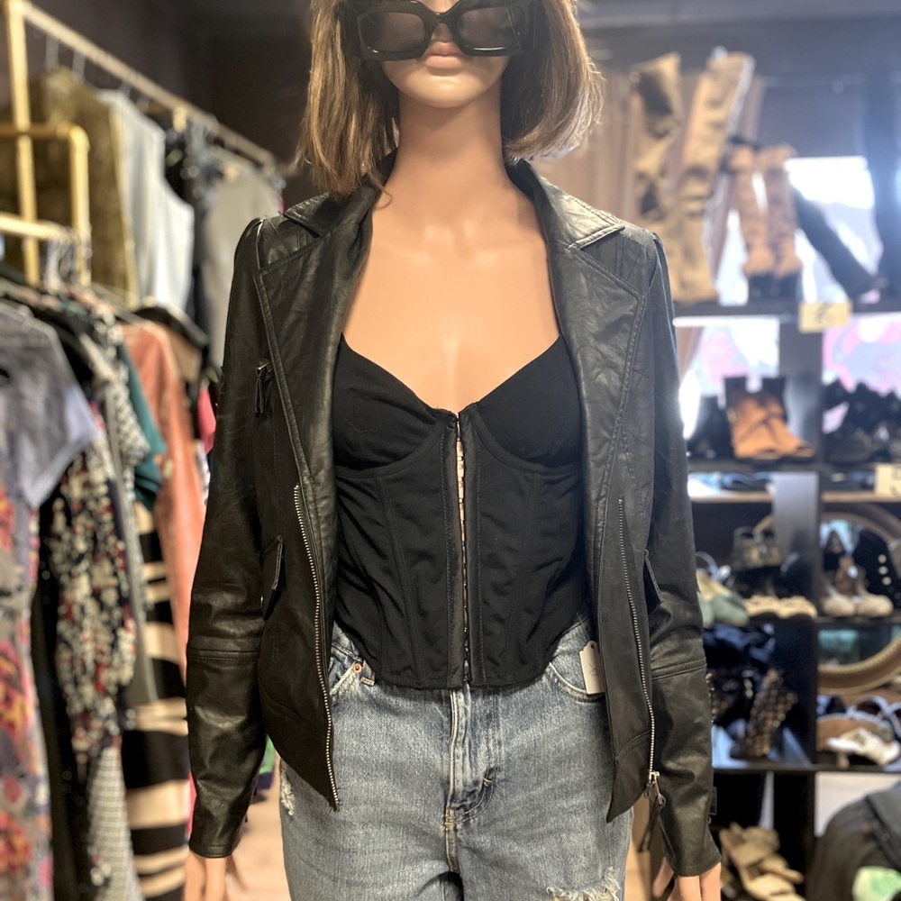 Tight urban Leather Jacket